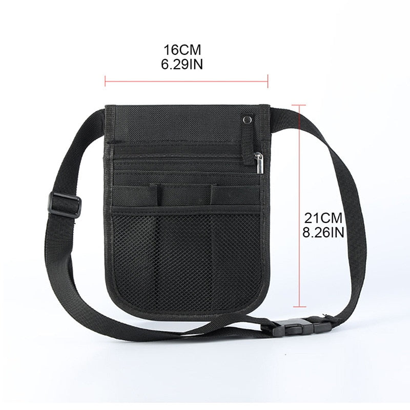 Men Women Nurse Fanny Pack Purse Nursing Belt Organizer Waist Bag Nurse Scissors Care Kit Tool Case