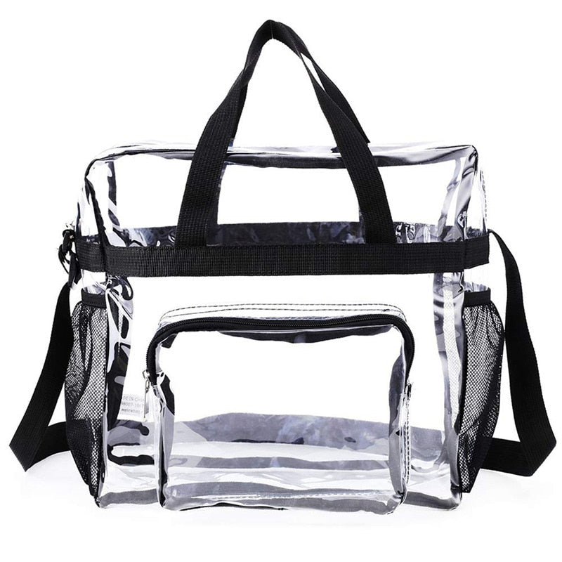 Transparent PVC Waterproof Large Cosmetic Bag Women Handbag Beauty Case Travel Organizer Beach