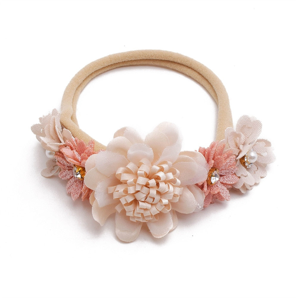 Baby Girl Headband Cute Baby Elastic Hair Band Newborn  Head Flower Toddler Headband Headwear Kids Accessories