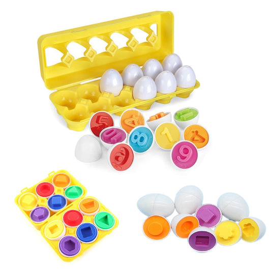 Montessori Toys Eggs Screws Match Game Puzzle 3D Toys for Children Early Learning Education Math Toy Kids Baby Toys 1-2 Years