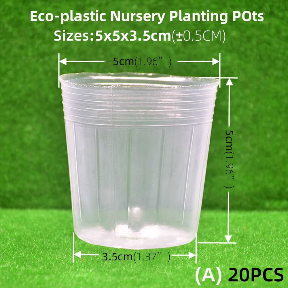 Garden Transparency Nursery Pots Planting Nutrition Cup Orchid Propagation Container Seedling Bag Nutrition Bowl Flowers Pot