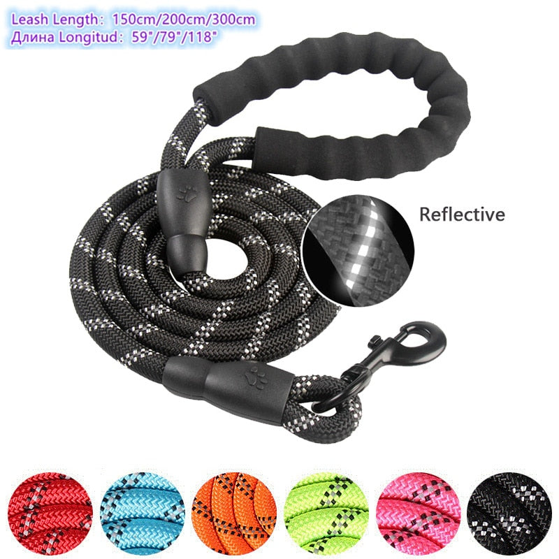 150/200/300cm Strong Dog Leash Pet Leashes Reflective