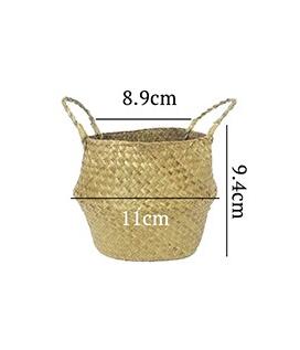 Seaweed Wicker Basket Rattan Hanging Flowerpot Flowerpot Dirty Clothes Dirty Clothes Basket Storage Basket