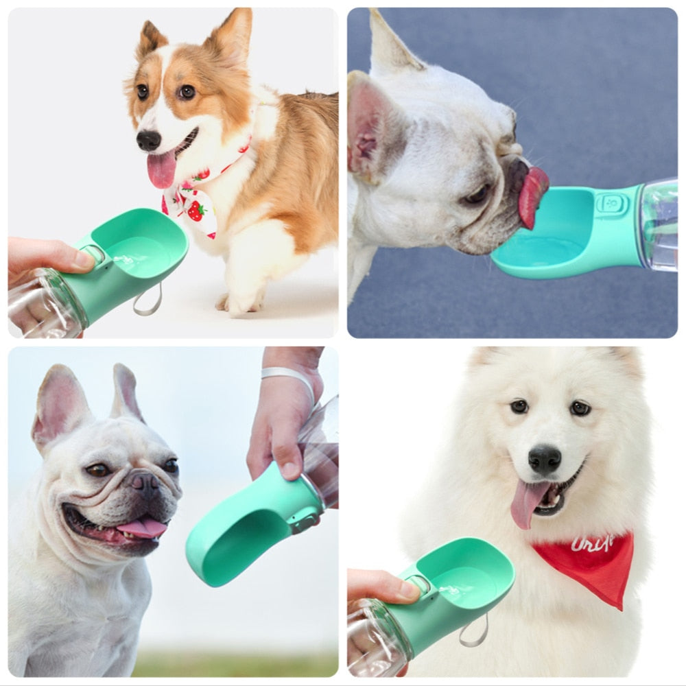 Dog Water Bottle Portable Travel Pet Drinker Leak Proof Dog Bowl