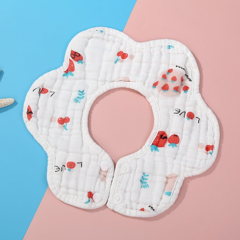 Baby Infant Muslin Cotton Bib Feeding Drool Bibs Burp Cloth Accessories Baby Bandana Bibs Triangle Scarf