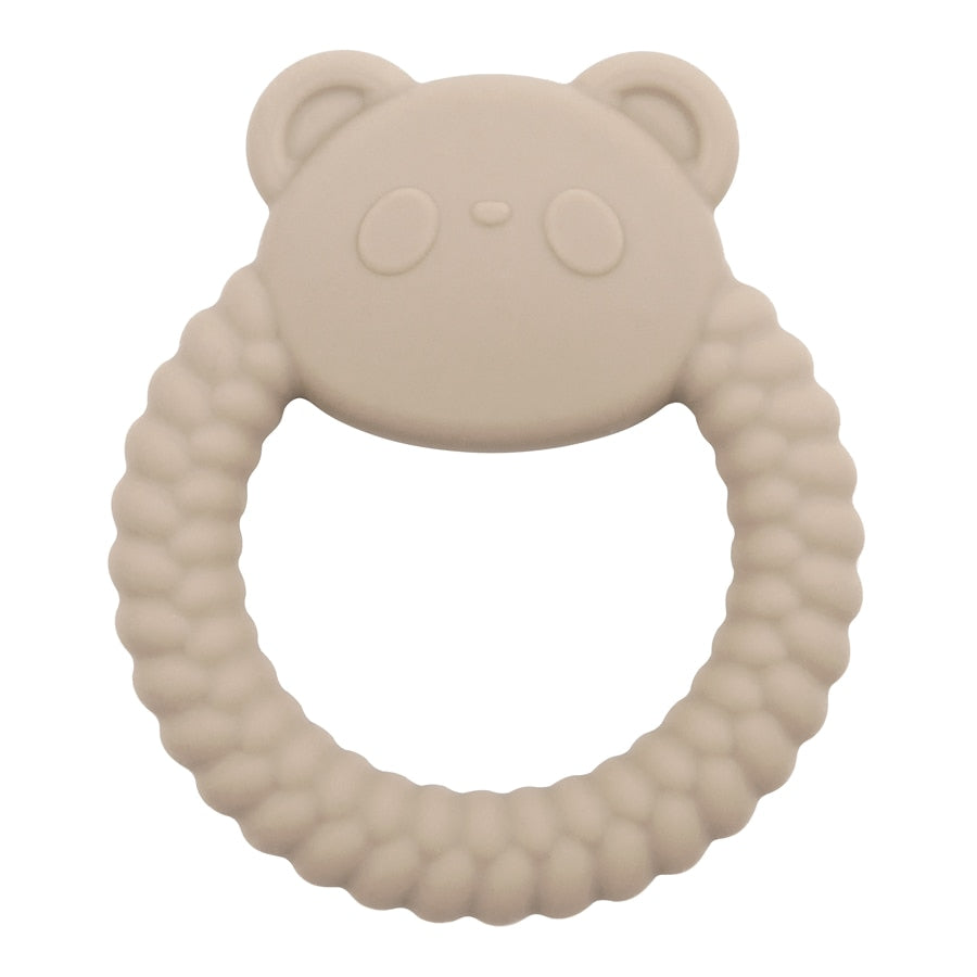 1PCS New Kawaii Panda Shape Teether Toys Silicone Teether Ring Baby Shower Gift Kid Teething Toys Newborns Chewing Accessories