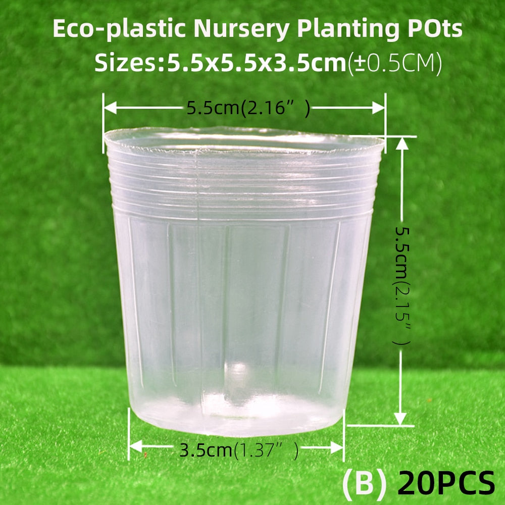 Garden Transparency Nursery Pots Planting Nutrition Cup Orchid Propagation Container Seedling Bag Nutrition Bowl Flowers Pot