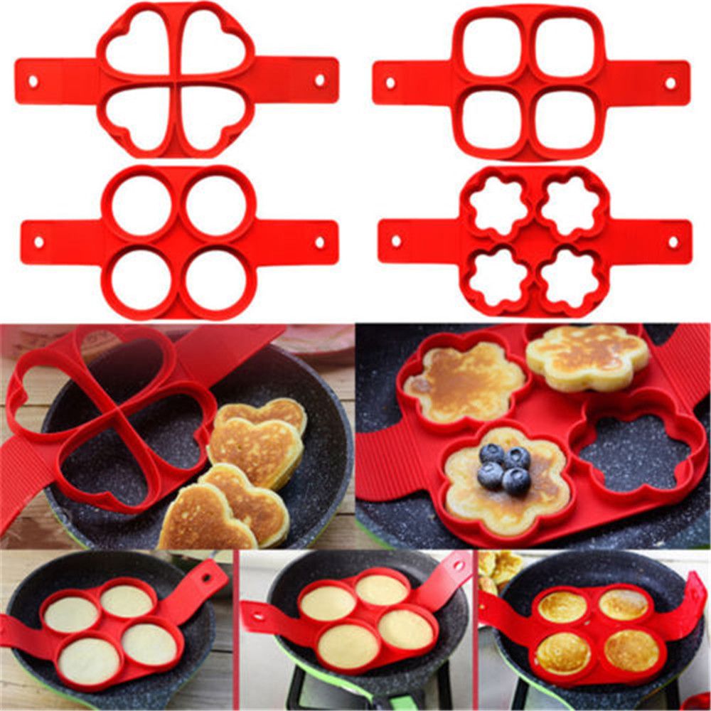 Egg Pancake Ring Nonstick Pancake Maker Mold Silicone