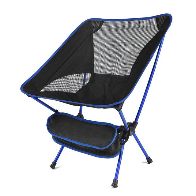 Ultralight Folding Moon Chairs Outdoor Camping Chair Removable Washable Fishing Picnic BBQ Chairs With Carry Bag Outdoor Stool