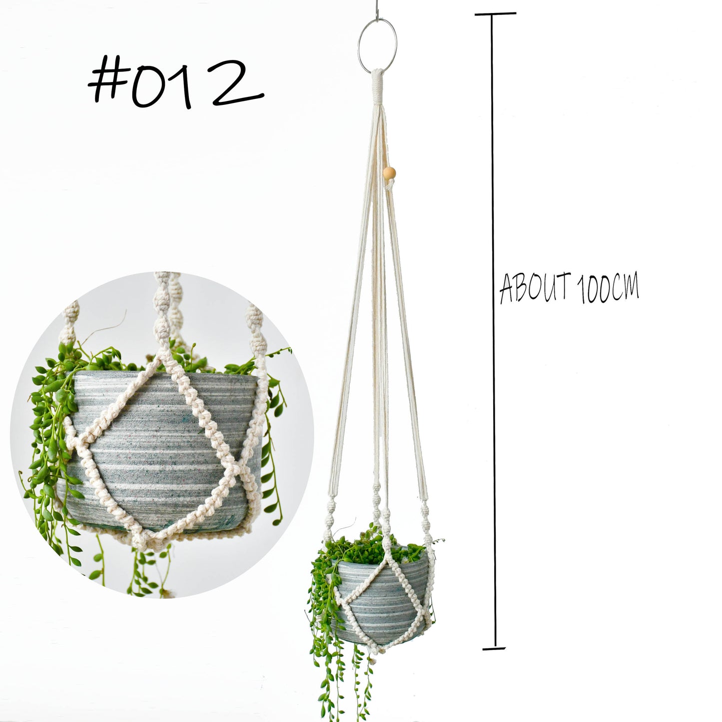 Hot sales 100% handmade macrame plant hanger flower /pot hanger for wall decoration countyard garden