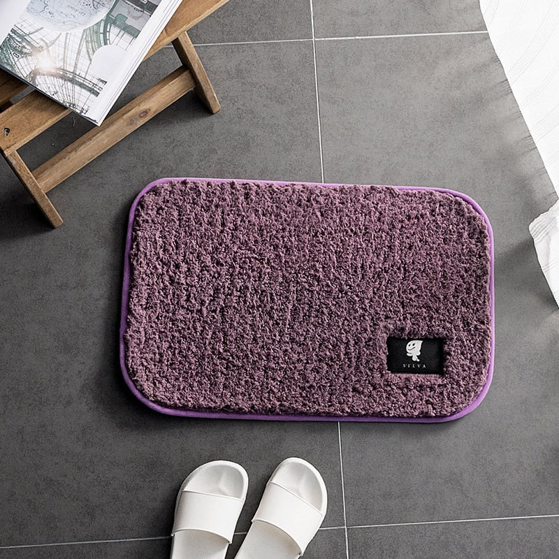 High-hair bathroom toilet door absorbent floor mat carpet bedroom non-slip foot pad bath rug  bathroom mat kitchen mat