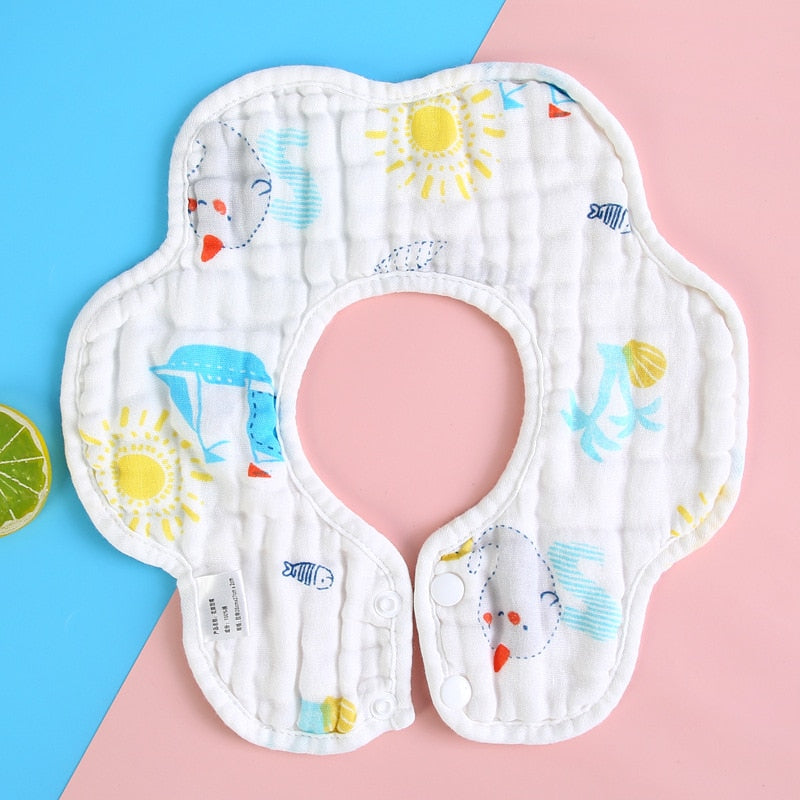 Baby Infant Muslin Cotton Bib Feeding Drool Bibs Burp Cloth Accessories Baby Bandana Bibs Triangle Scarf