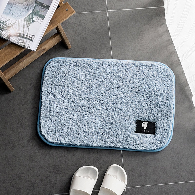 High-hair bathroom toilet door absorbent floor mat carpet bedroom non-slip foot pad bath rug  bathroom mat kitchen mat