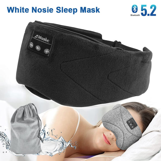 Bluetooth Sleeping Headphones Sleep Mask 24 White Noise Blackout Light Ice-Feeling Extra Soft Lining Sleep Eye Mask Ultra-Thin