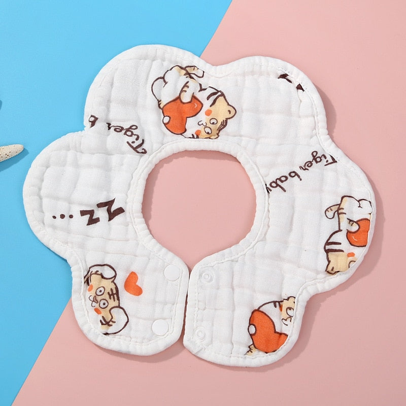 Baby Infant Muslin Cotton Bib Feeding Drool Bibs Burp Cloth Accessories Baby Bandana Bibs Triangle Scarf