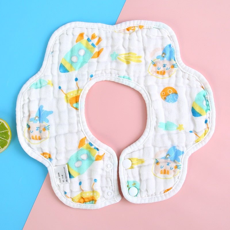 Baby Infant Muslin Cotton Bib Feeding Drool Bibs Burp Cloth Accessories Baby Bandana Bibs Triangle Scarf