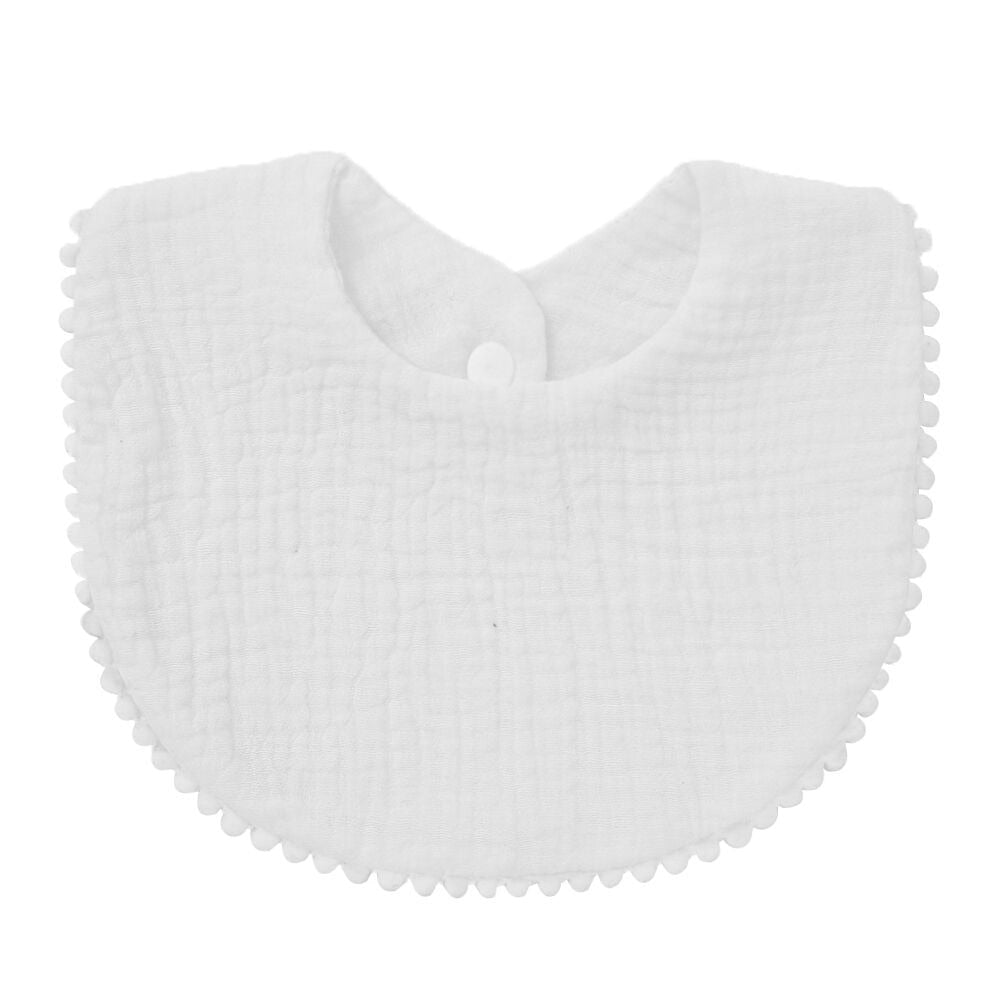 Thickening Cotton Gause Baby Bibs Absorbent Baby Lace Bib Newborn Accessories Burp Cloths