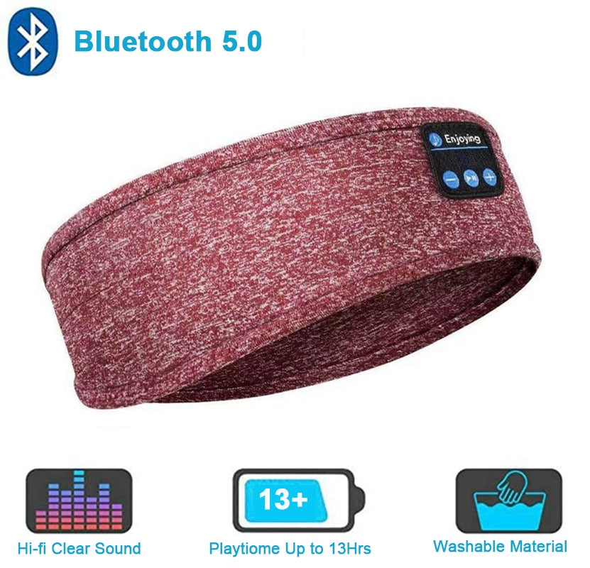 Bluetooth Sleeping Headphones Sleep Mask 24 White Noise Blackout Light Ice-Feeling Extra Soft Lining Sleep Eye Mask Ultra-Thin