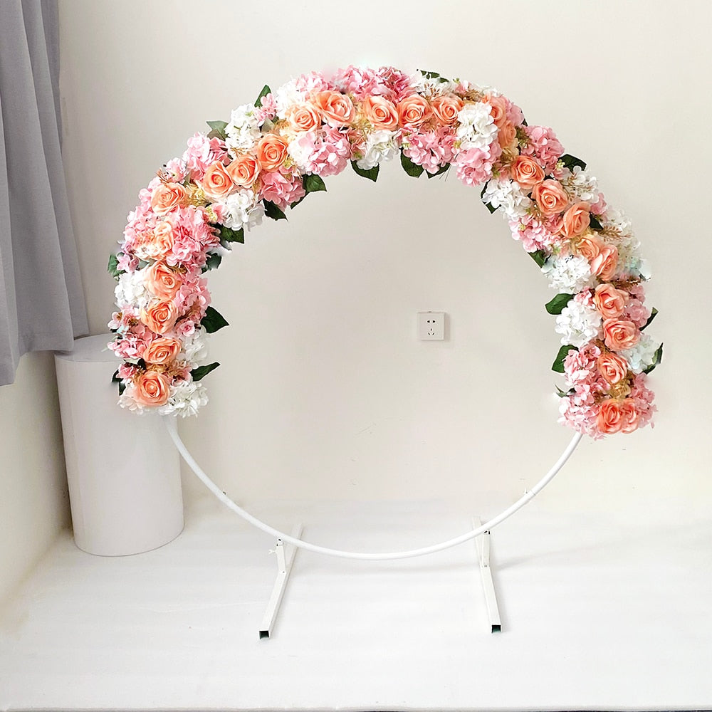 Artificial Peony Rose Hydrangea Row Wedding Background Fake Flower Wall Decoration DIY Combination Wedding Arch Arrangement