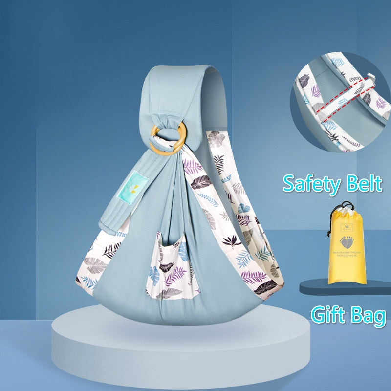 Cotton Wrap Sling Baby Carries Newborn Safety Ring Kerchief Baby Carrier Comfortable Infant Kangaroo Bag