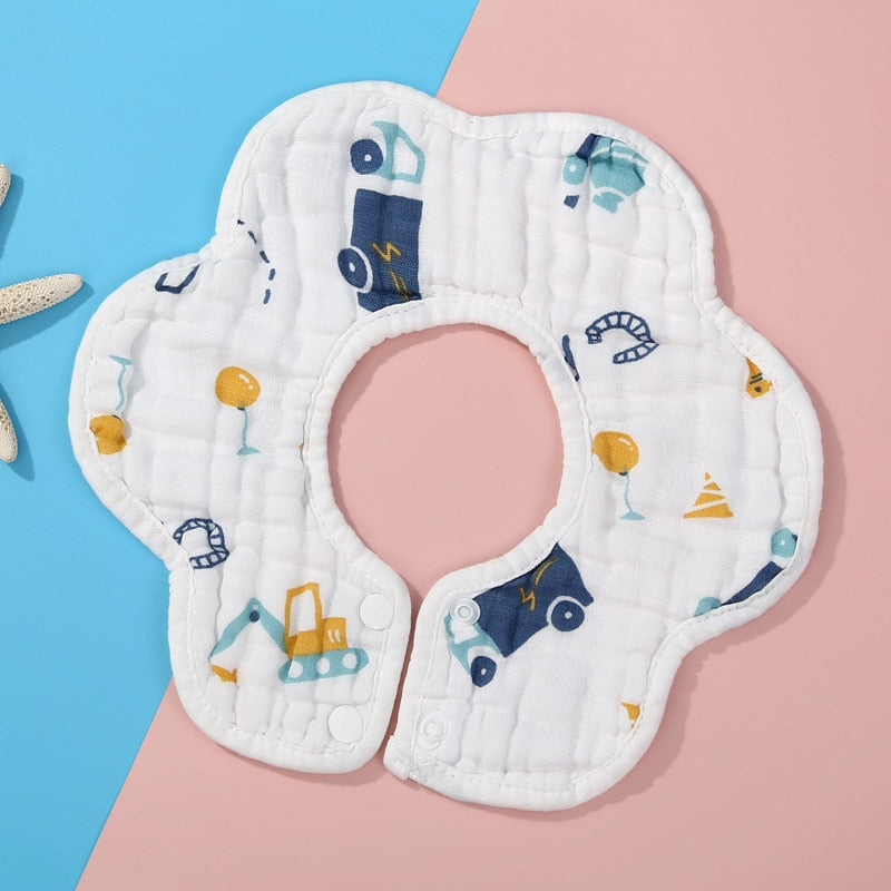 Baby Infant Muslin Cotton Bib Feeding Drool Bibs Burp Cloth Accessories Baby Bandana Bibs Triangle Scarf