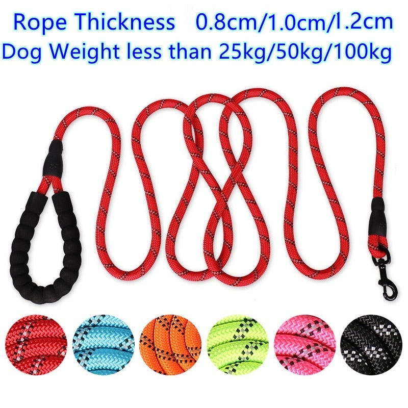 150/200/300cm Strong Dog Leash Pet Leashes Reflective