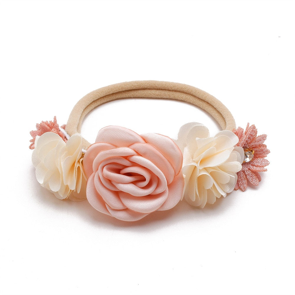 Baby Girl Headband Cute Baby Elastic Hair Band Newborn  Head Flower Toddler Headband Headwear Kids Accessories