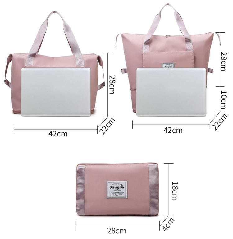 Wet Dry Separation Sports Tote   Women Storage Bag