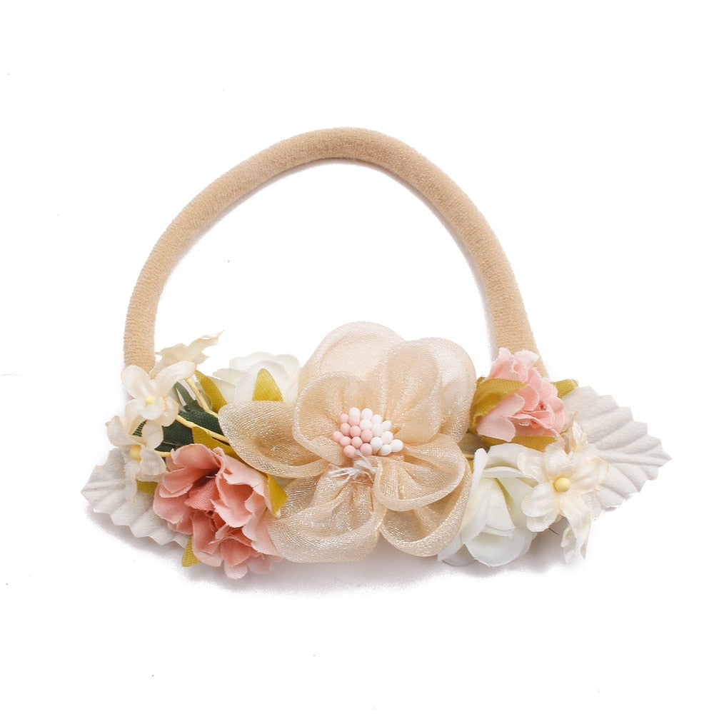 Baby Girl Headband Cute Baby Elastic Hair Band Newborn  Head Flower Toddler Headband Headwear Kids Accessories