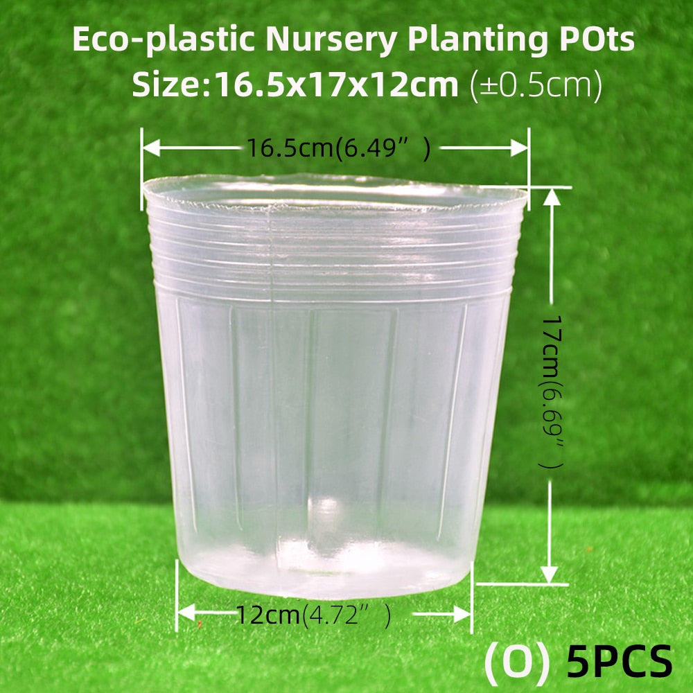 Garden Transparency Nursery Pots Planting Nutrition Cup Orchid Propagation Container Seedling Bag Nutrition Bowl Flowers Pot