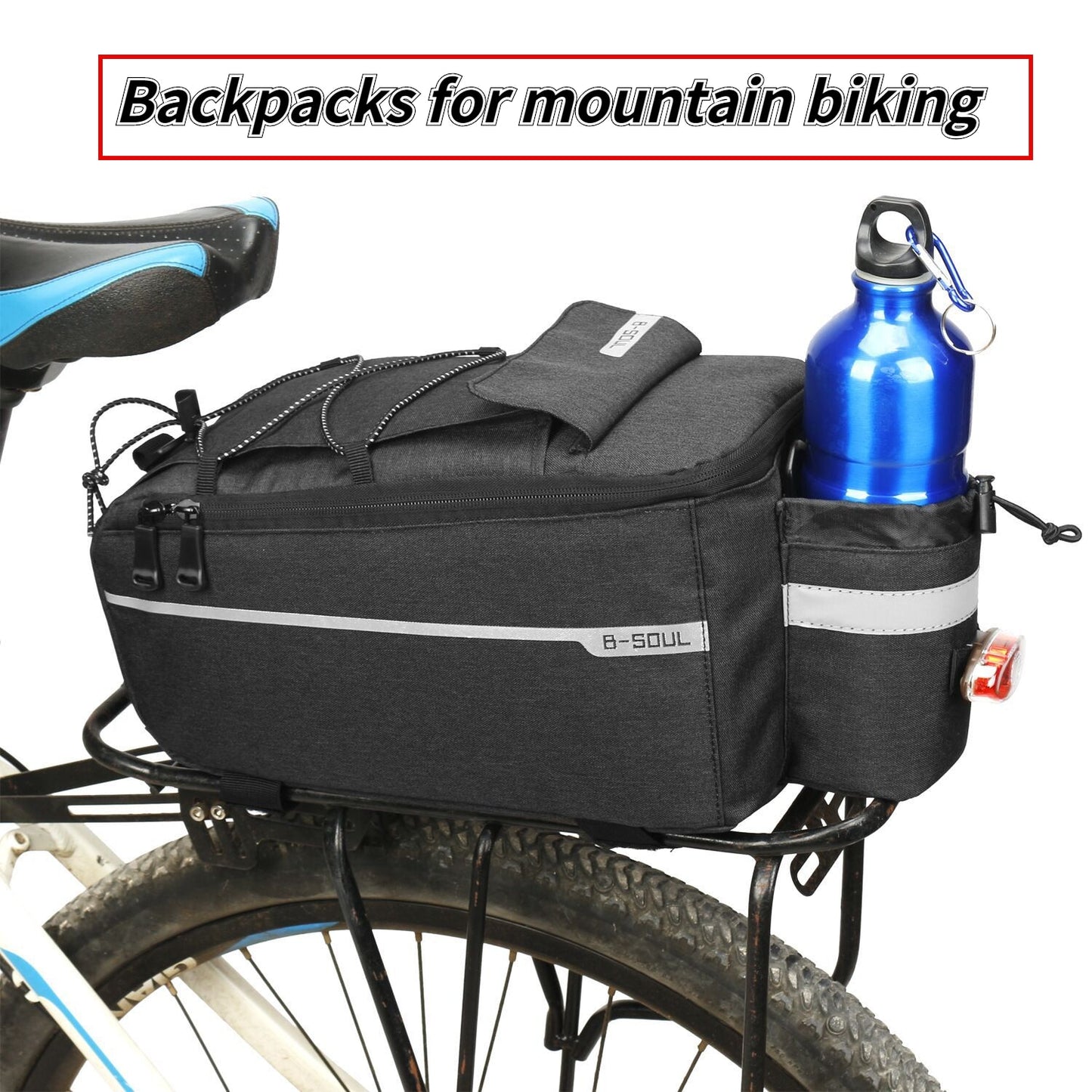 Mountain bike backpack electric folding rack bag cycling equipment