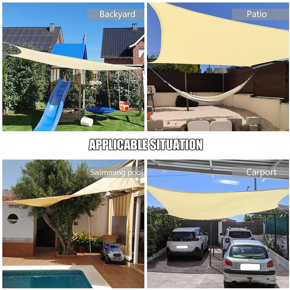 Outdoor waterproof shade sail garden patio swimming pool shade sail