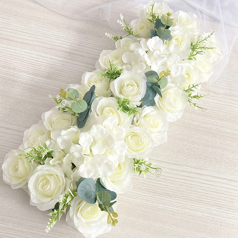 Artificial Peony Rose Hydrangea Row Wedding Background Fake Flower Wall Decoration DIY Combination Wedding Arch Arrangement