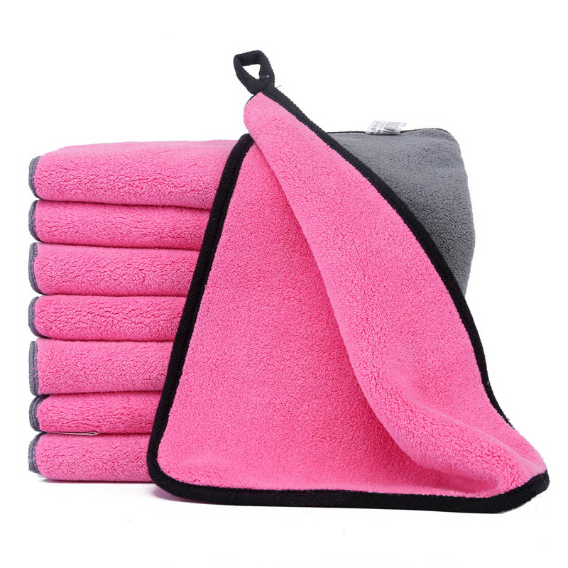 Soft  Fleece Pet Towel Puppy Cat Bath Absorbent Quick-Drying Bath Towels Thickened Double-Sided