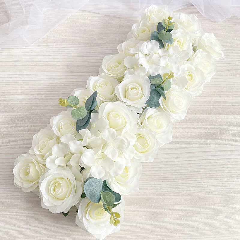 Artificial Peony Rose Hydrangea Row Wedding Background Fake Flower Wall Decoration DIY Combination Wedding Arch Arrangement