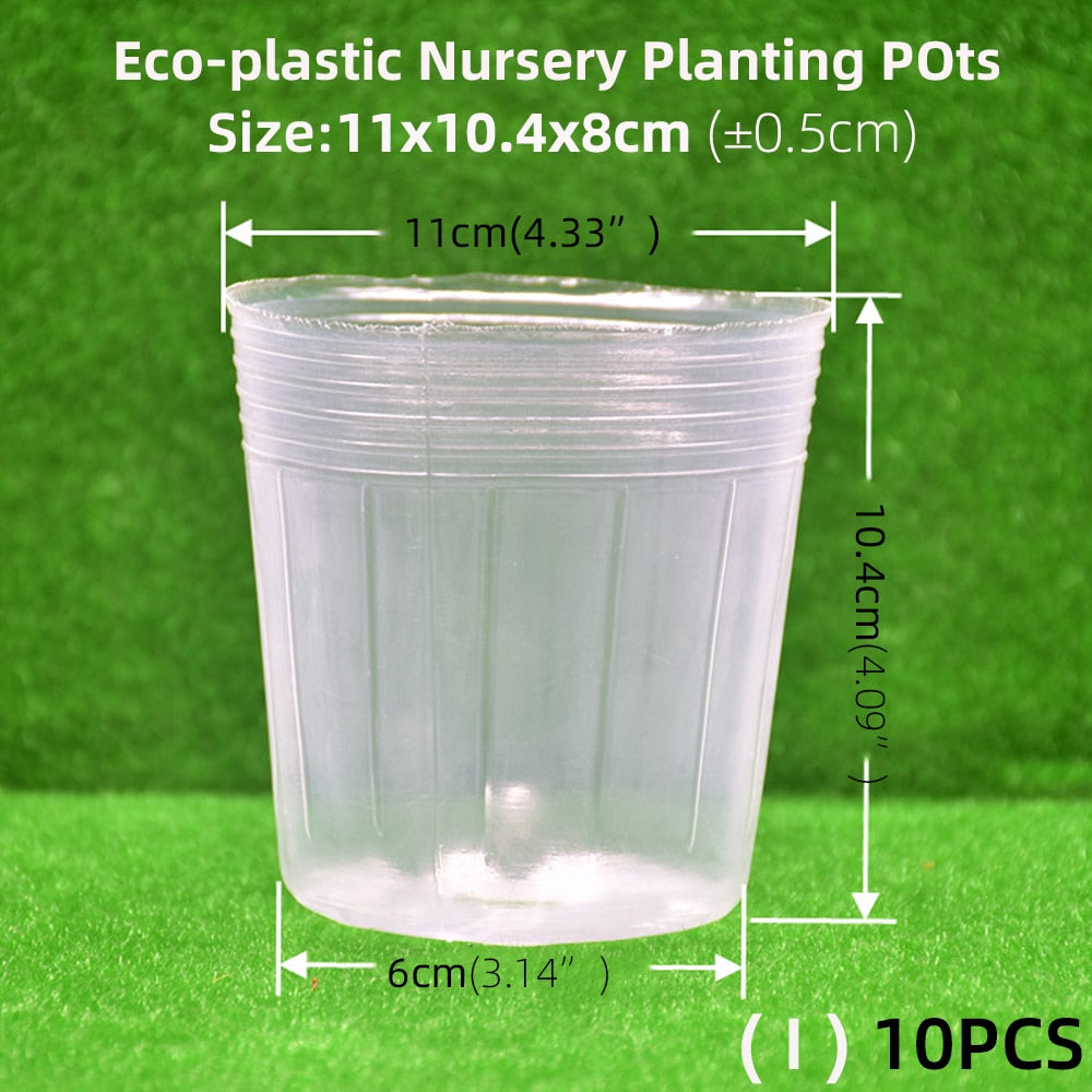 Garden Transparency Nursery Pots Planting Nutrition Cup Orchid Propagation Container Seedling Bag Nutrition Bowl Flowers Pot