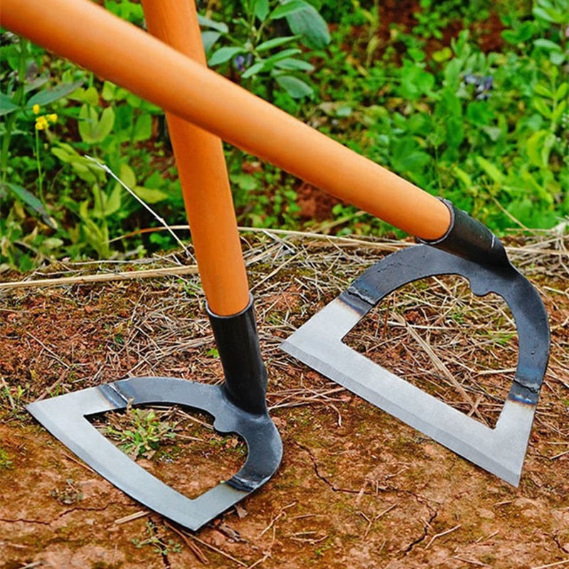 Hollow Hoe Weeding Rake Labor-saving Weeding &amp; Loosening Soil Artifact Harrow Handheld steel weeding hoe