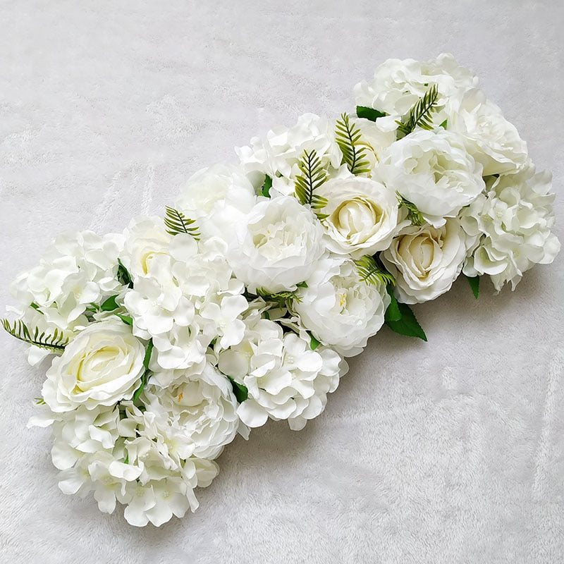 Artificial Peony Rose Hydrangea Row Wedding Background Fake Flower Wall Decoration DIY Combination Wedding Arch Arrangement