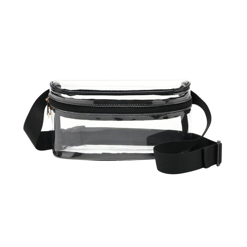 Waterproof Transparent Outdoor Sports PVC Waist Bag Pack Casual Bag Sport Running Zipper Girls Boys Pack Beach Pockets Pouch