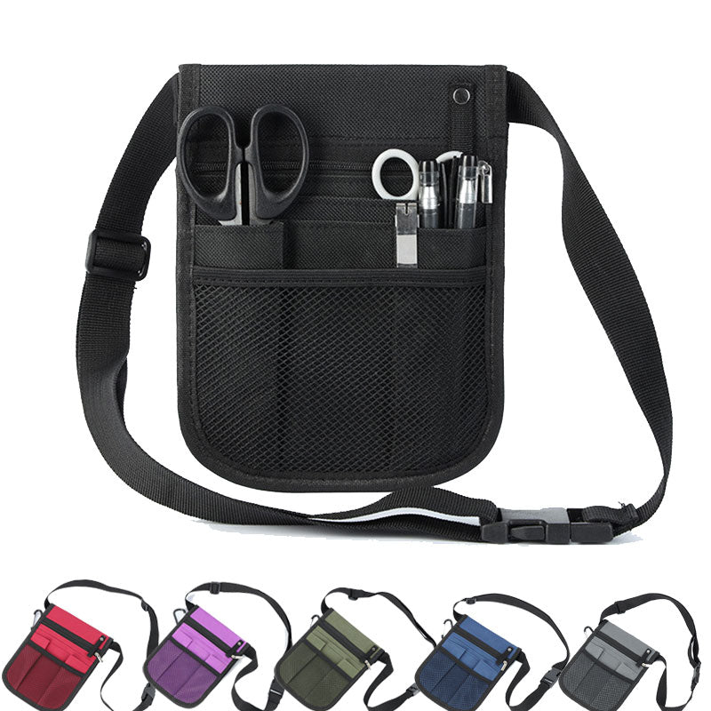 Men Women Nurse Fanny Pack Purse Nursing Belt Organizer Waist Bag Nurse Scissors Care Kit Tool Case