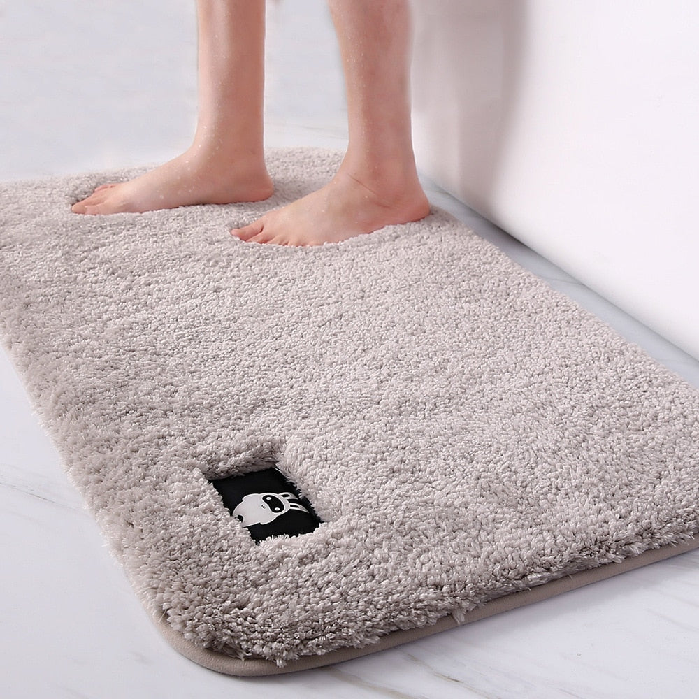 High-hair bathroom toilet door absorbent floor mat carpet bedroom non-slip foot pad bath rug  bathroom mat kitchen mat