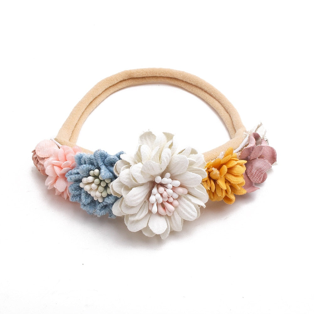 Baby Girl Headband Cute Baby Elastic Hair Band Newborn  Head Flower Toddler Headband Headwear Kids Accessories