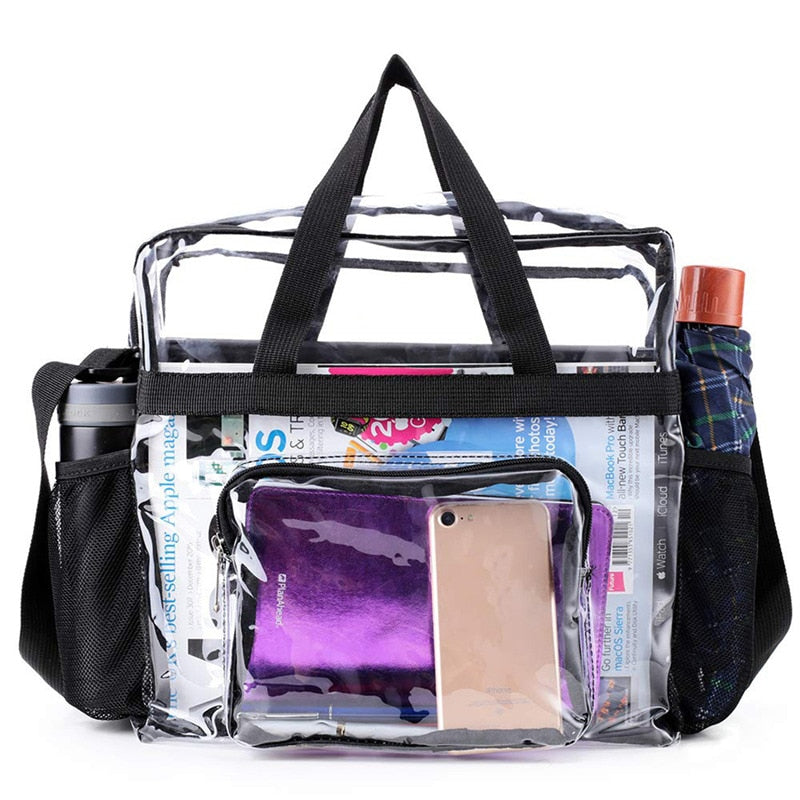 Transparent PVC Waterproof Large Cosmetic Bag Women Handbag Beauty Case Travel Organizer Beach