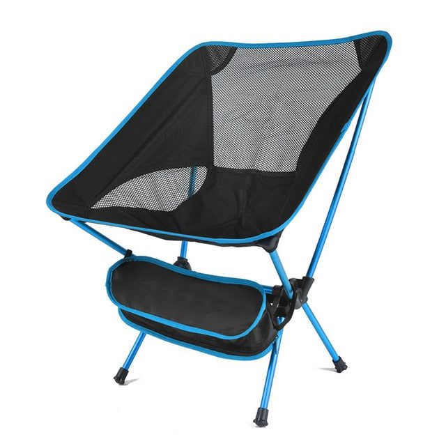 Ultralight Folding Moon Chairs Outdoor Camping Chair Removable Washable Fishing Picnic BBQ Chairs With Carry Bag Outdoor Stool