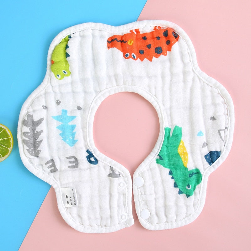 Baby Infant Muslin Cotton Bib Feeding Drool Bibs Burp Cloth Accessories Baby Bandana Bibs Triangle Scarf