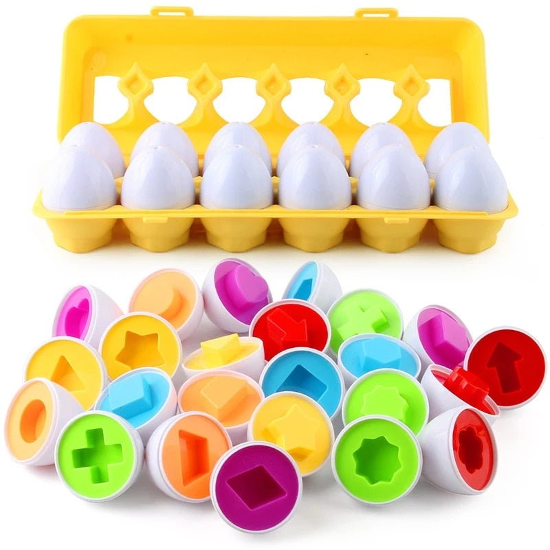 Montessori Toys Eggs Screws Match Game Puzzle 3D Toys for Children Early Learning Education Math Toy Kids Baby Toys 1-2 Years