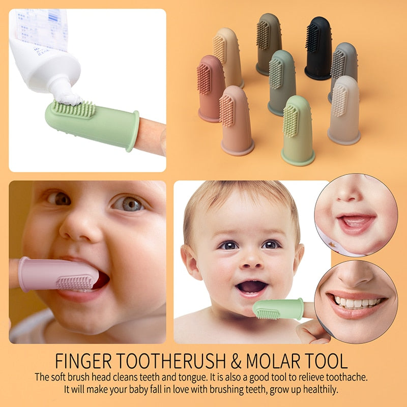 Silicone Baby Soft Finger Toothbrush BPA Free Silicone Infant