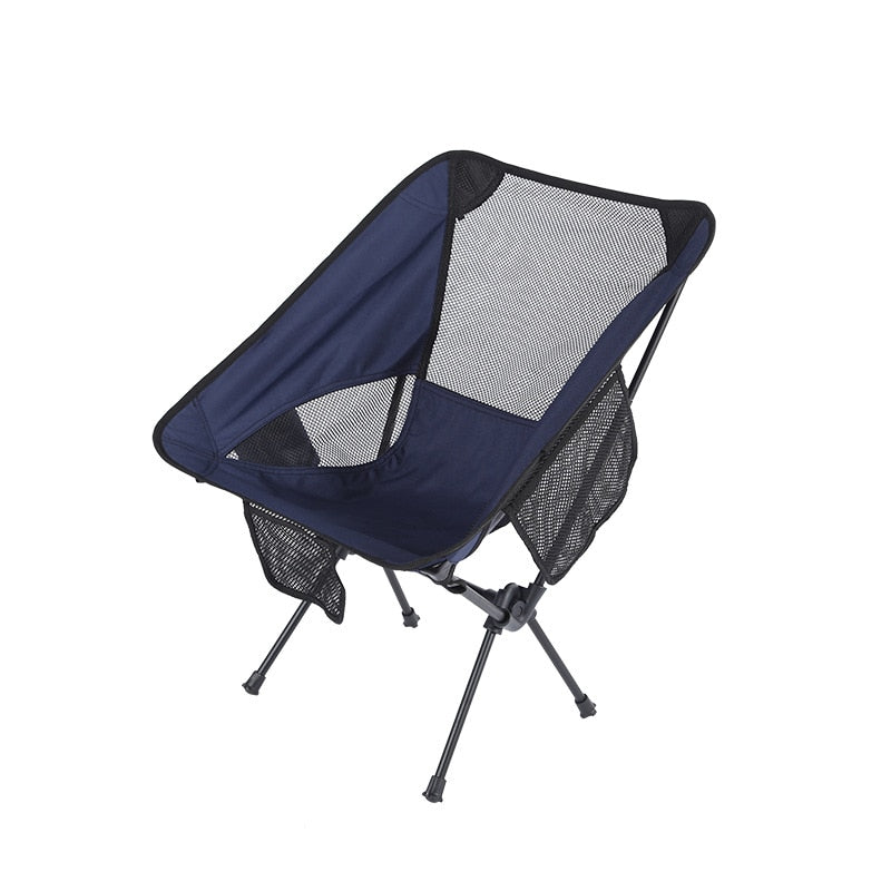 Ultralight Folding Moon Chairs Outdoor Camping Chair Removable Washable Fishing Picnic BBQ Chairs With Carry Bag Outdoor Stool