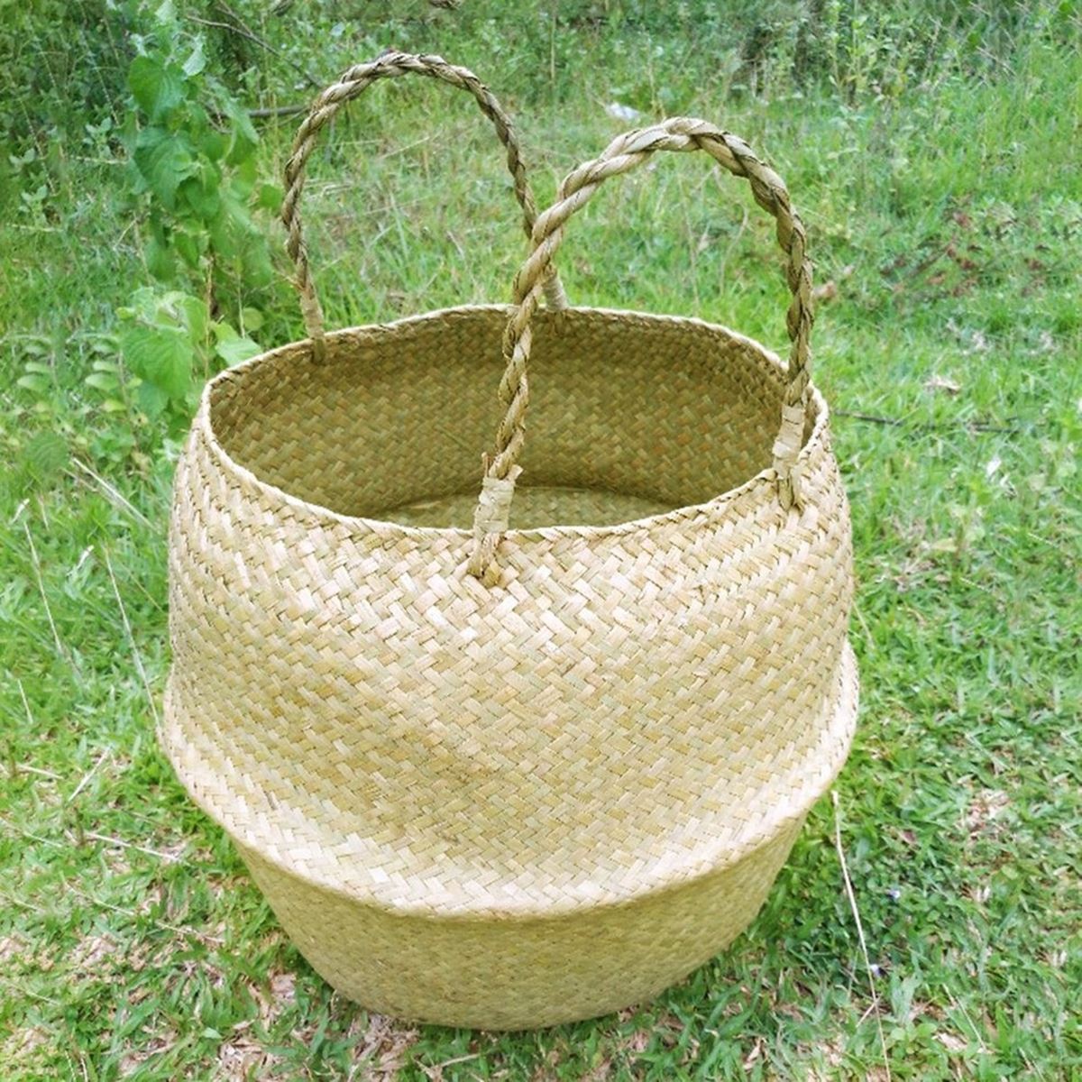 Seaweed Wicker Basket Rattan Hanging Flowerpot Flowerpot Dirty Clothes Dirty Clothes Basket Storage Basket