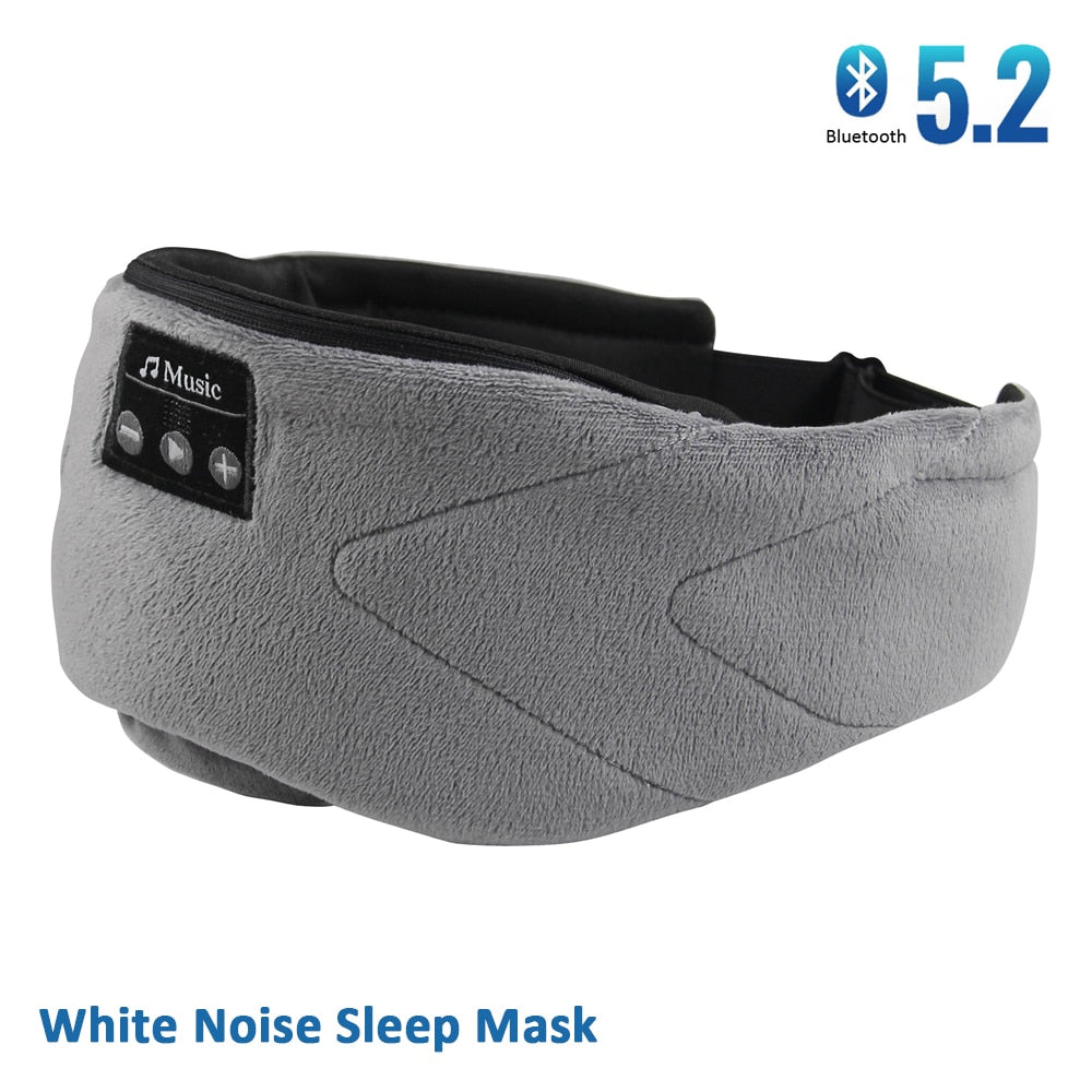 Bluetooth Sleeping Headphones Sleep Mask 24 White Noise Blackout Light Ice-Feeling Extra Soft Lining Sleep Eye Mask Ultra-Thin